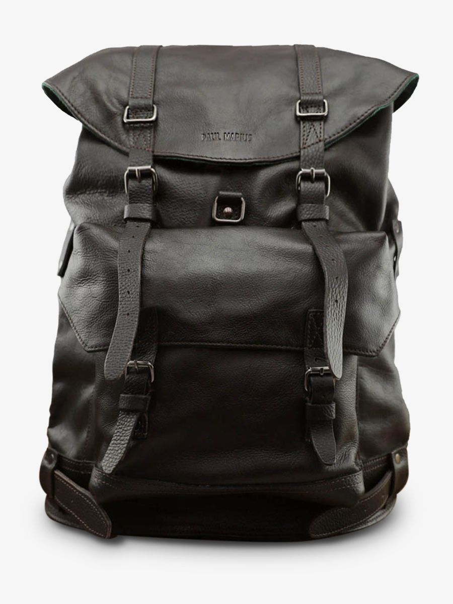 vintage-leather-backpack-for-men-black-front-view-picture-monlegionnaire-indus-paul-marius-3770003007647