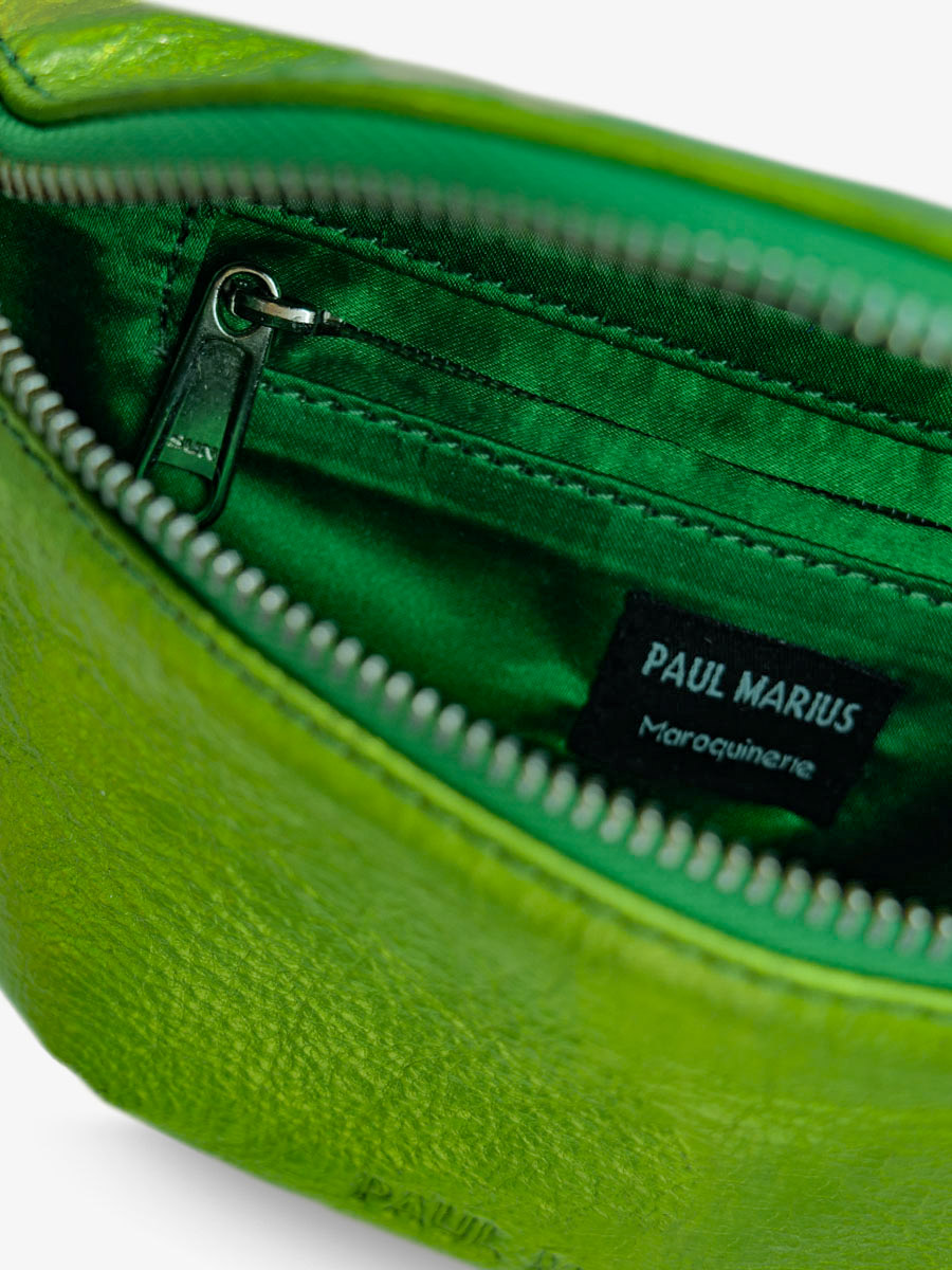 green-metallic-leather-fanny-pack-inside-view-picture-labanane-xs-absinthe-paul-marius-3760125358314