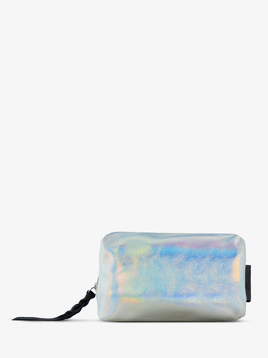 makeup-bag-adele-givre-holographic-black-front-view-m500-giv