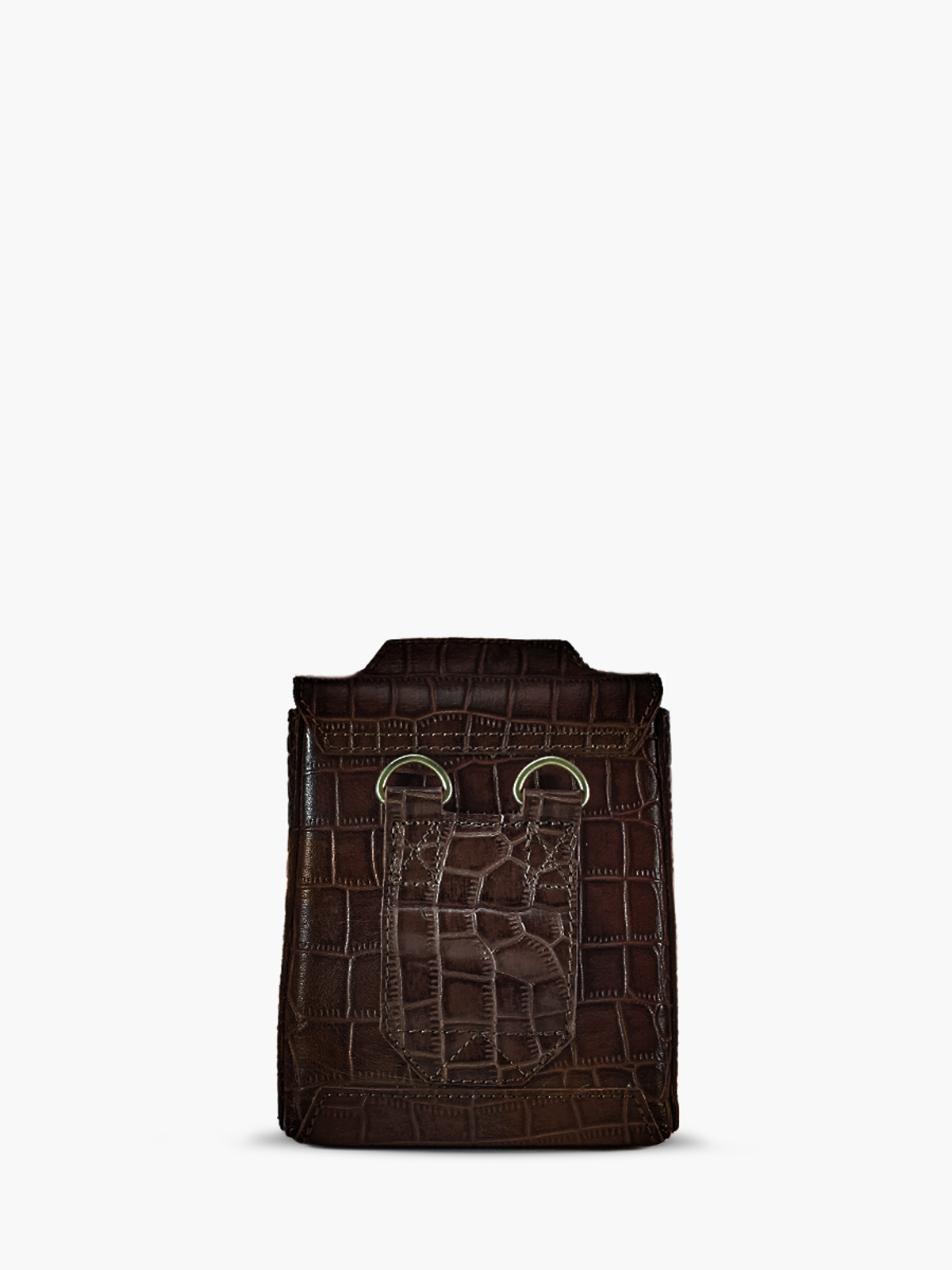 leather-phone-bag-for-woman-dark-brown-rear-view-picture-agathe-alligator-tigers-eye-paul-marius-3760125357348