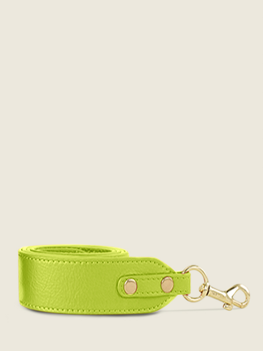 green-leather-shoulder-strap-labandouliere-sorbet-apple-paul-marius-front-view-picture-ss01-sb-lgr
