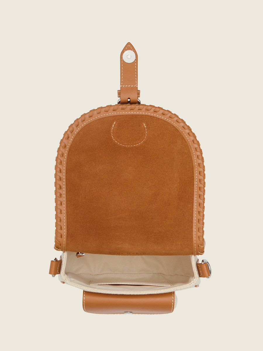 Beige canavas mini shoulder bag LeBobo Escapade - Beige Canvas ambient view