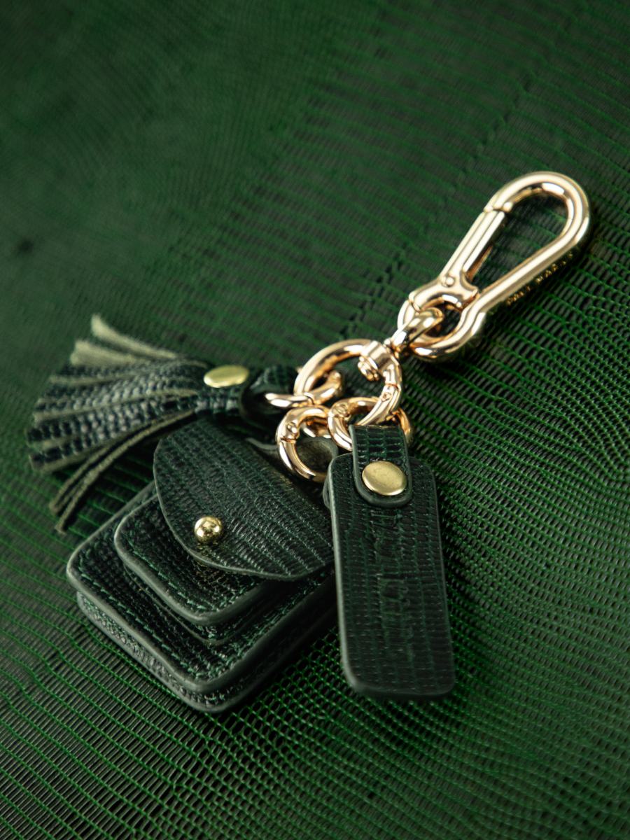 green-leather-key-ring-labreloque-mademoiselle-george-1960-malachite-paul-marius-ambient-picture-lkc-w05-l-dg