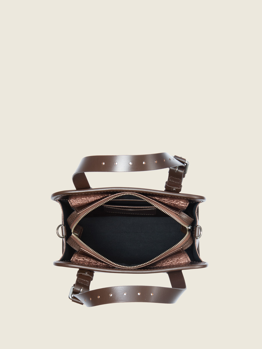 Copper-leather-handbag-lecabas-s-women-inside-view-w81s-c