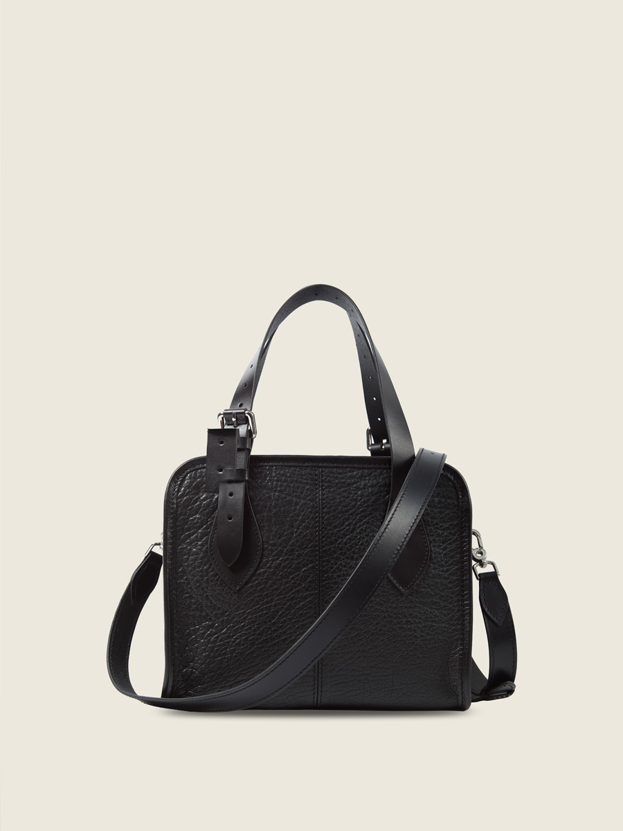 black-leather-handbag-lecabas-s-women-back-view-w81s-b