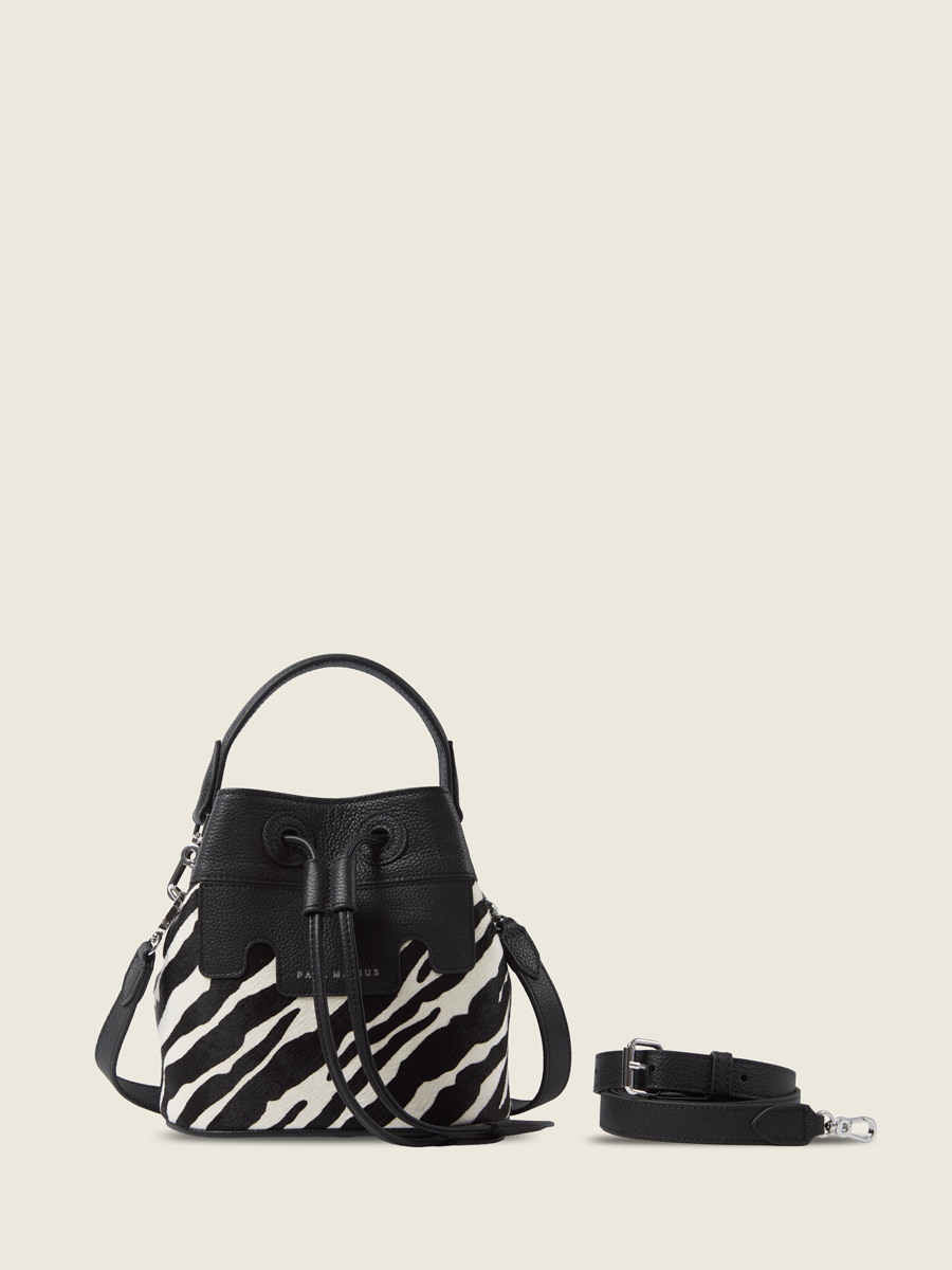 mini-bucket-bag-leather-capucine-xs-black-white-front-view-w39xs-ti-b-w 