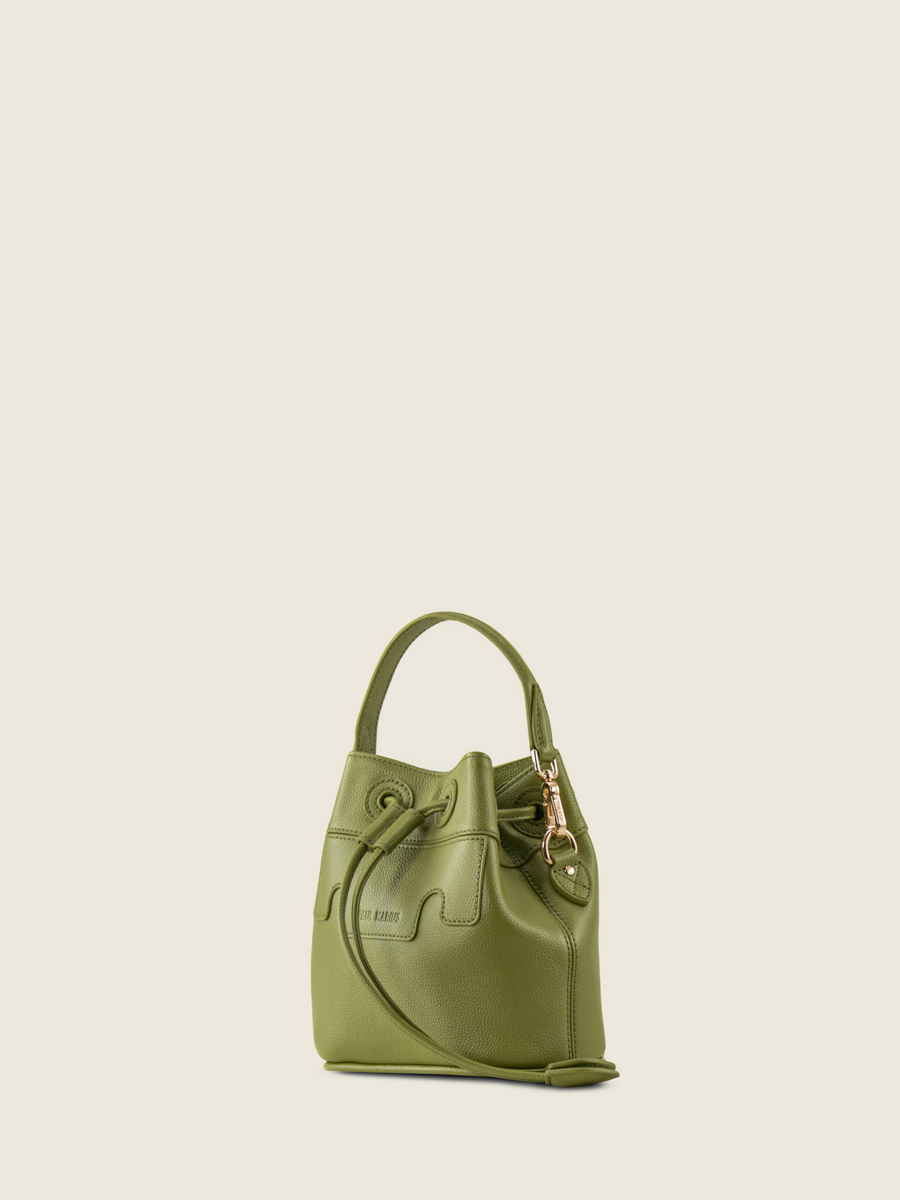 mini-bucket-bag-leather-capucine-xs-olive-green-side-view-w39xs-gr-o