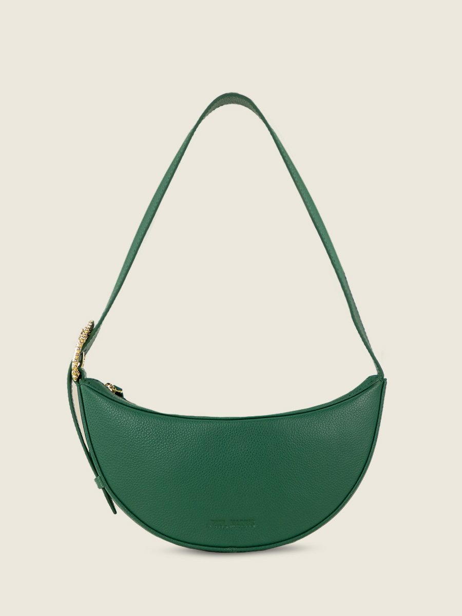 green-leather-half-moon-celeste-imperial-green-paul-marius-front-view-picture-w50-az-gr