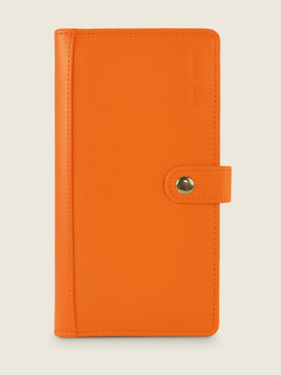 orange-leather-wallet-leportefeuille-charlotte-n2-sorbet-mango-paul-marius-front-view-picture-m67-sb-o