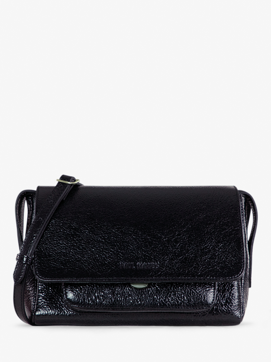 shimmering-black-leather-cross-body-diane-s-eclipse-paul-marius-front-view-picture-w35s-m-b