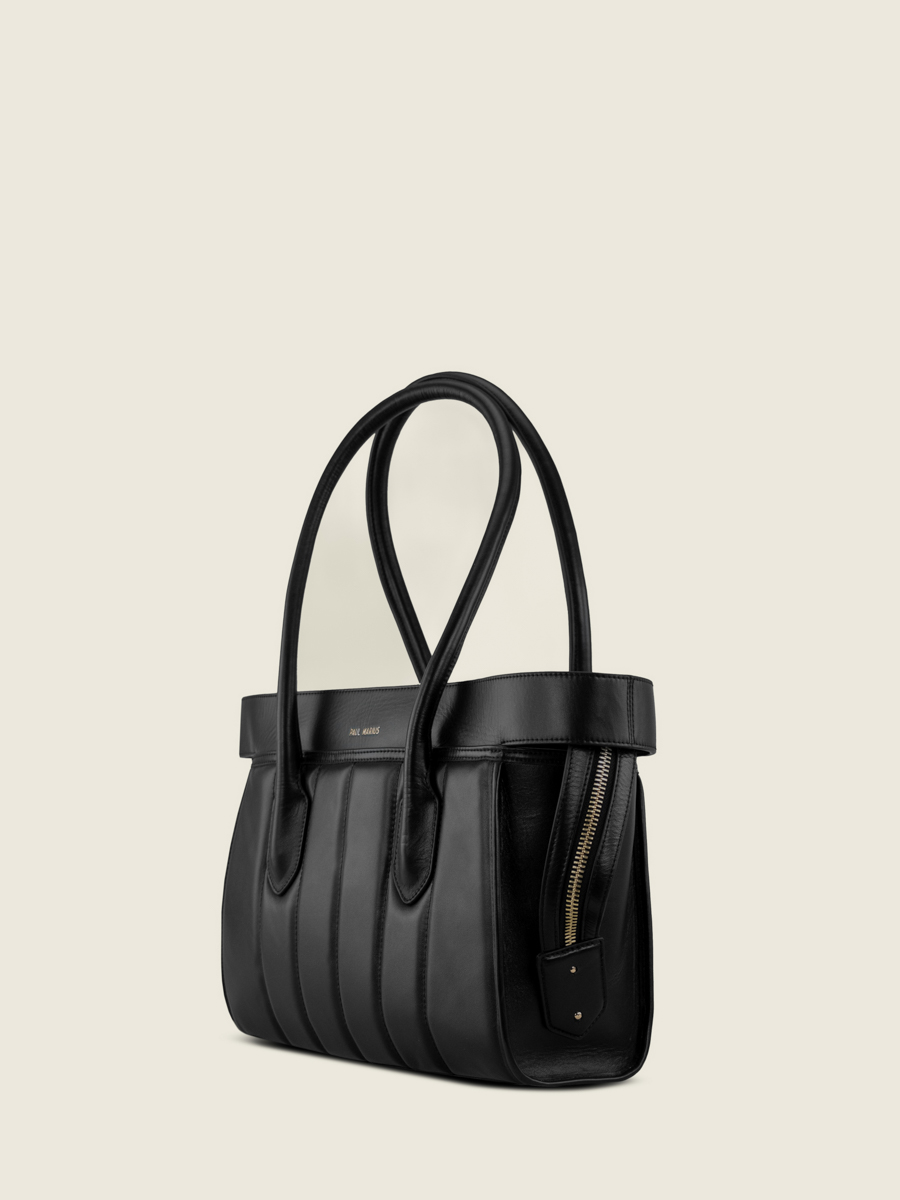 quilted-travel-bag-handbag-eros-sellerie-black-side-view-w52m-mat-s-b