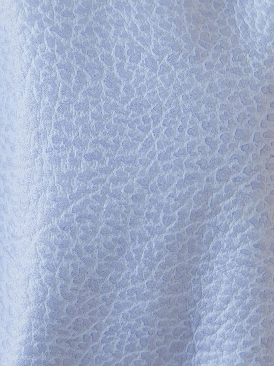 Purple leather fanny pack LaBanane S - Lavender focus material photo