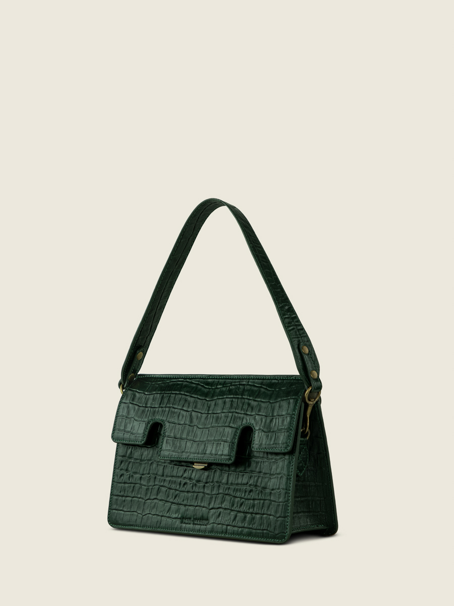 green-leather-baguette-bag-gabrielle-heritage-malachite-paul-marius-side-view-picture-w42-cr-dg
