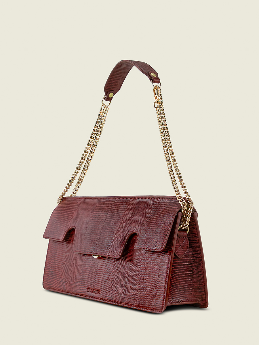 red-leather-baguette-bag-gabrielle-ultra-long-1960-garnet-paul-marius-back-view-picture-w42l-l-r