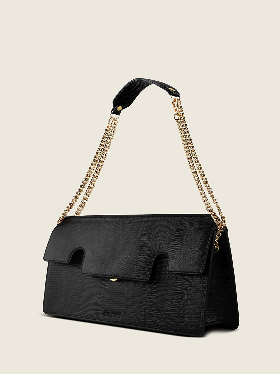 jet-black-leather-baguette-bag-gabrielle-ultra-long-1960-paul-marius-back-view-picture-w42l-l-b