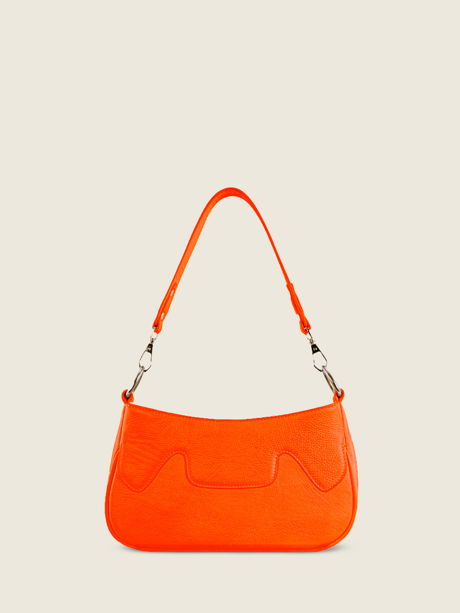 orange-leather-half-moon-garance-neon-paul-marius-back-view-picture-w40-ne-o