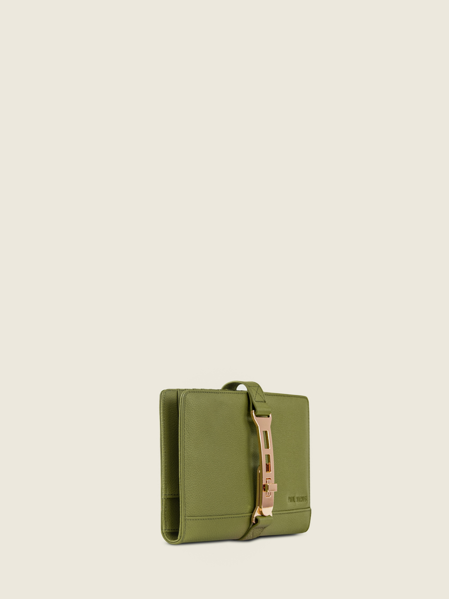 wallet-gaspard-olive-green-side-view-m78-gr-o