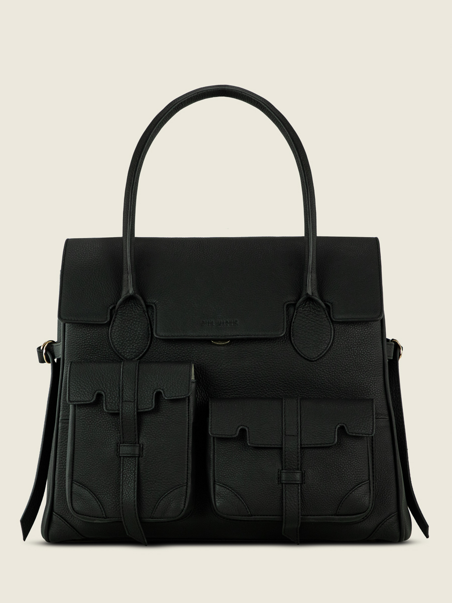 travel-bag-james-soft-black-front-view-w53-bm-b-kh