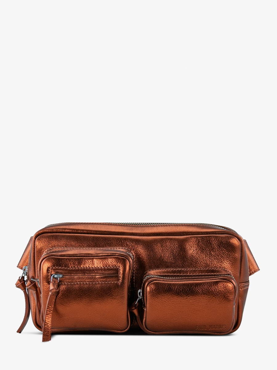 fanny-pack-copper-leather-labanane-90s-ginger-front-view-m86-m-o