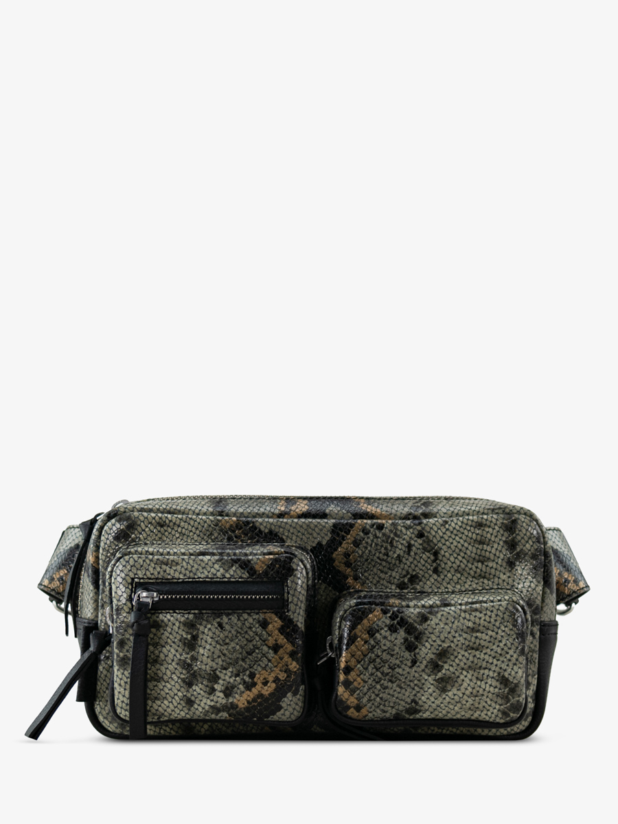 fanny-pack-python-grey-black-leather-labanane-90s-python-front-view-m86-p-gre-b