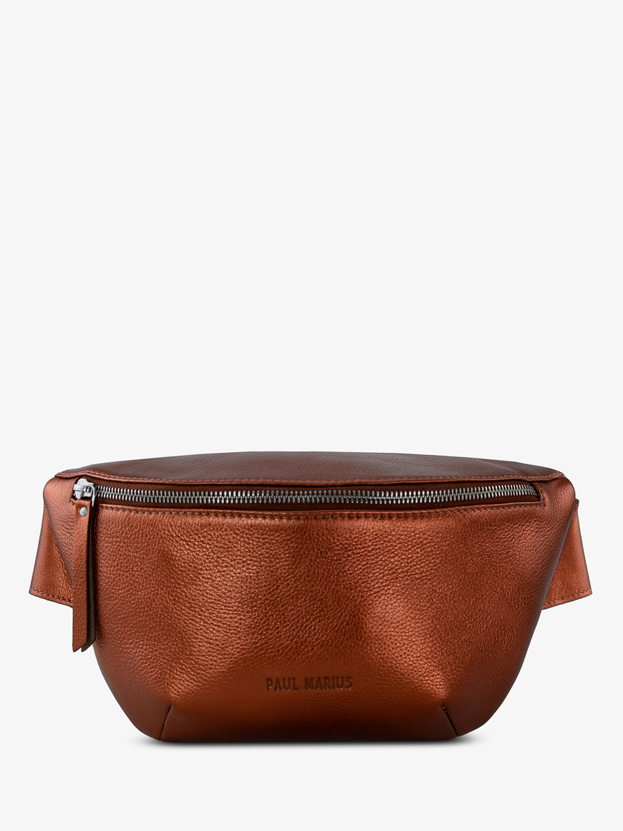 copper-leather-fanny-pack-labanane-ginger-paul-marius-front-view-picture-m503-m-o