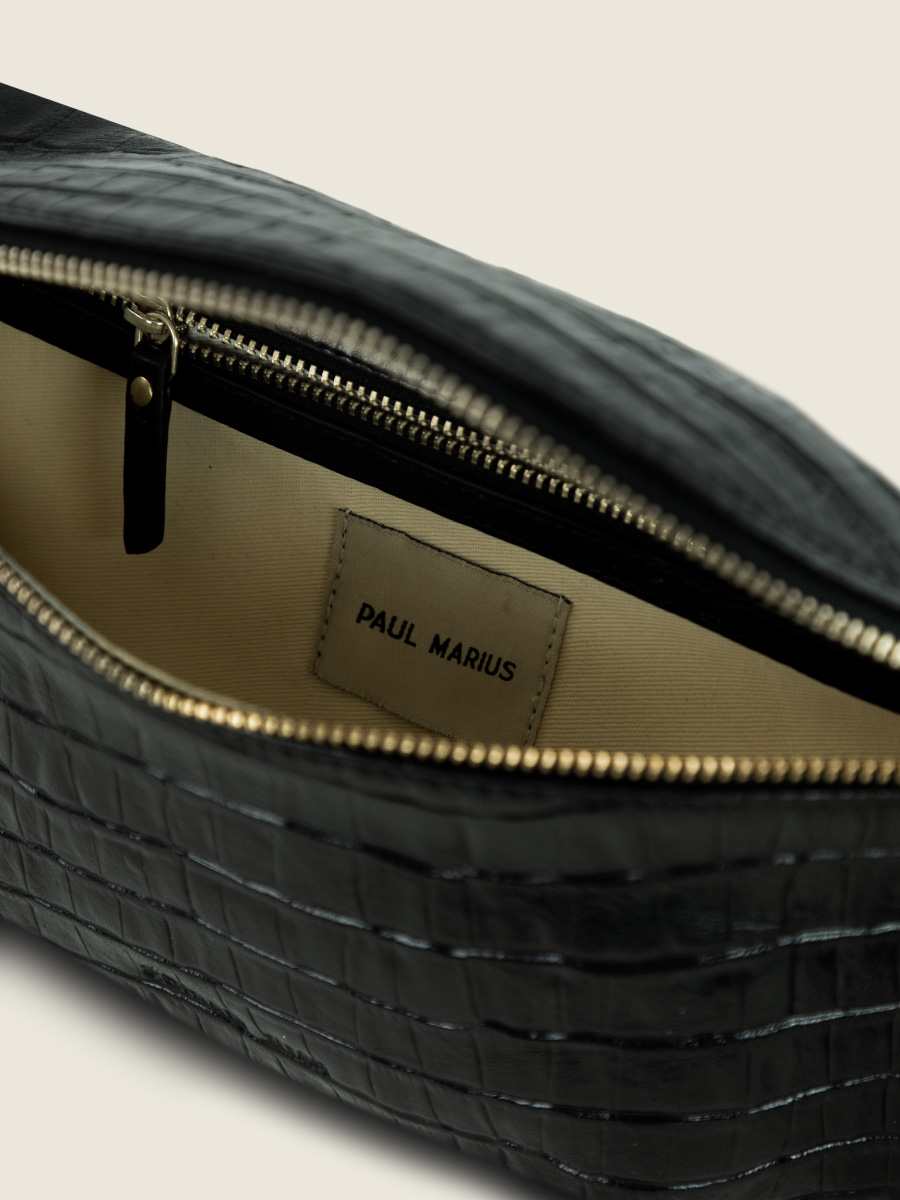 black-leather-fanny-pack-inside-view-picture-labanane-heritage-jet-black-paul-marius-m503-cr-b
