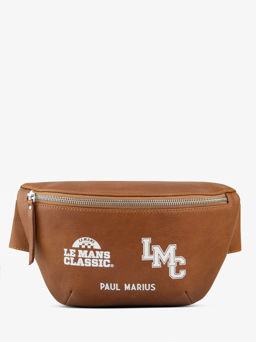 fanny-pack-brown-leather-labanane-le-mans-classic-2025-front-view-m503-lemans25-l