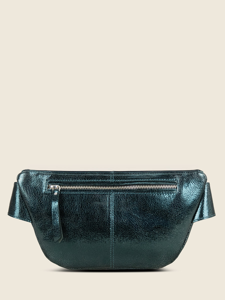 shimmering-green-leather-mini-shoulder-bag-shimmering-green-leather-fanny-pack-labanane-minuit-back-view-m503-m-gr-minuit-back-view-m503-m-gr
