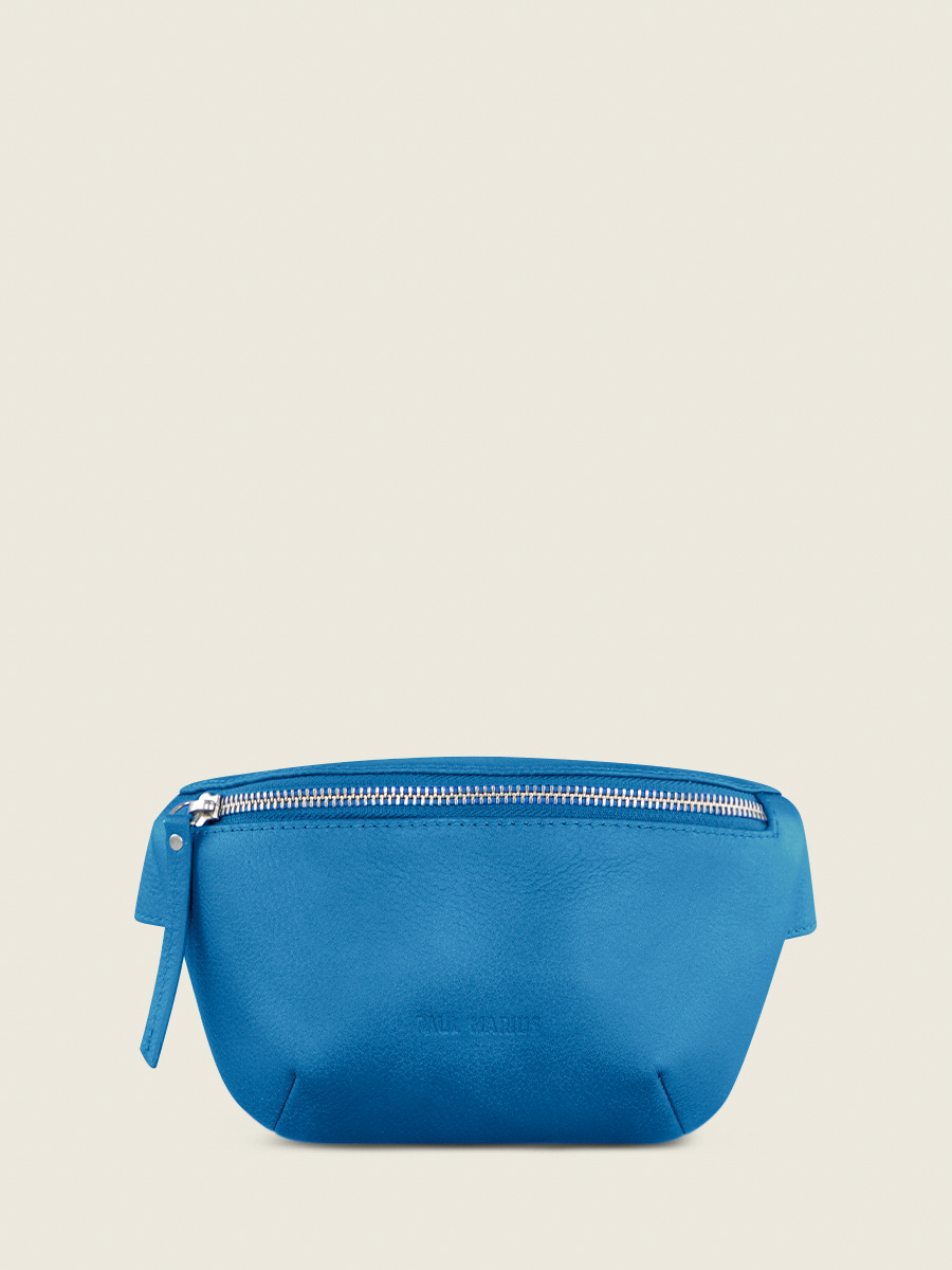 blue-leather-fanny-pack-labanane-xs-neon-paul-marius-front-view-picture-m503xs-ne-blu