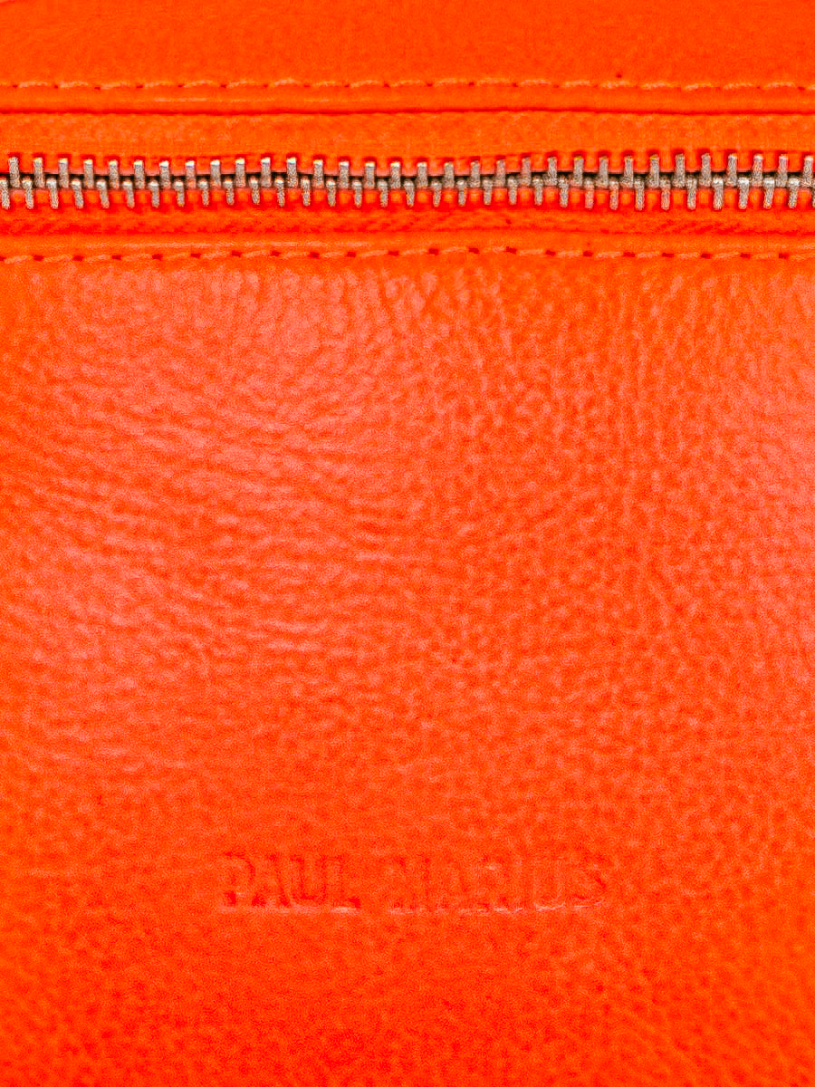 orange-leather-fanny-pack-labanane-xs-neon-paul-marius-focus-material-view-picture-m503xs-ne-o