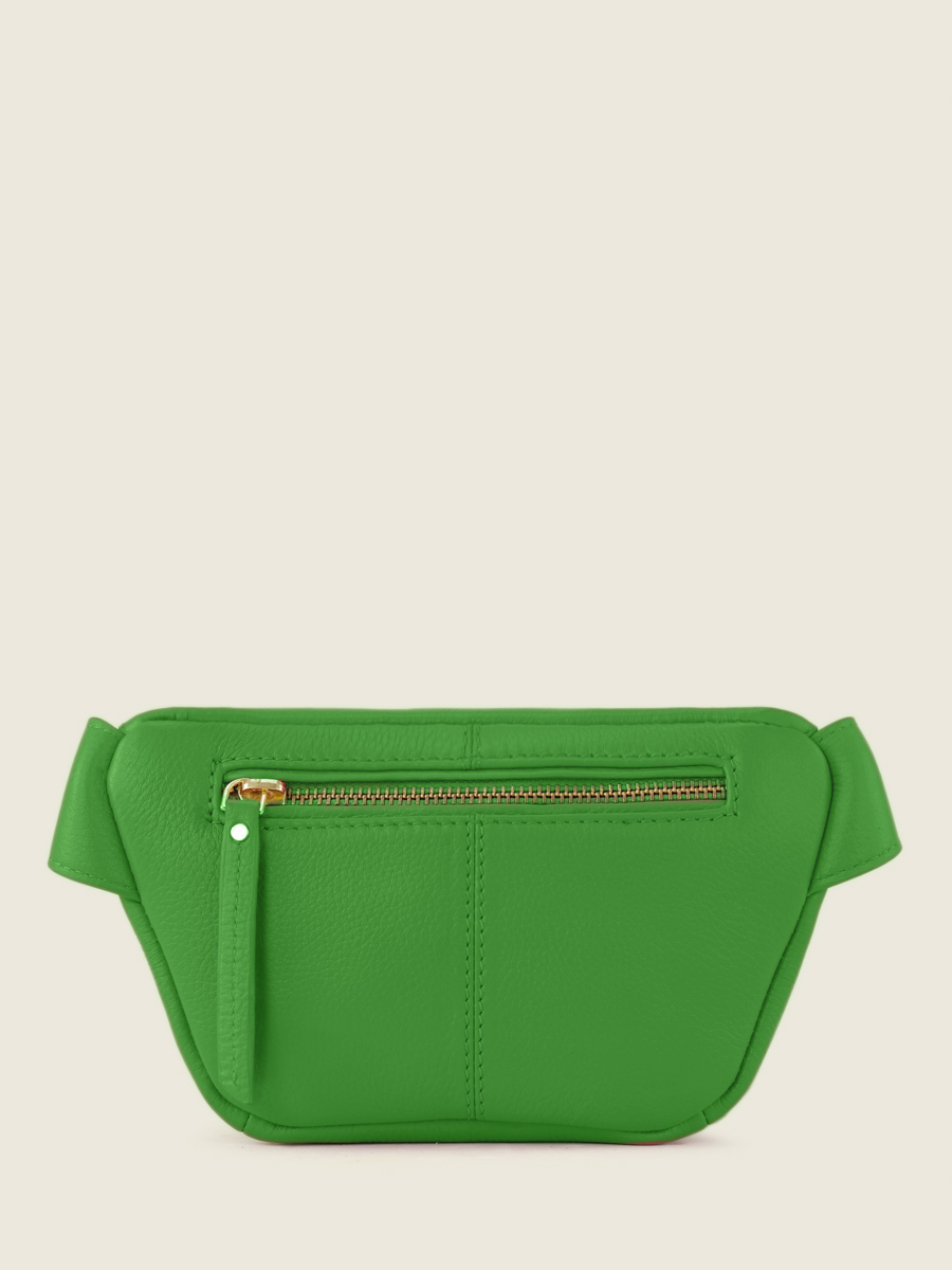 green-leather-mini-fanny-pack-labanane-xs-sorbet-kiwi-paul-marius-back-view-picture-m503xs-sb-gr