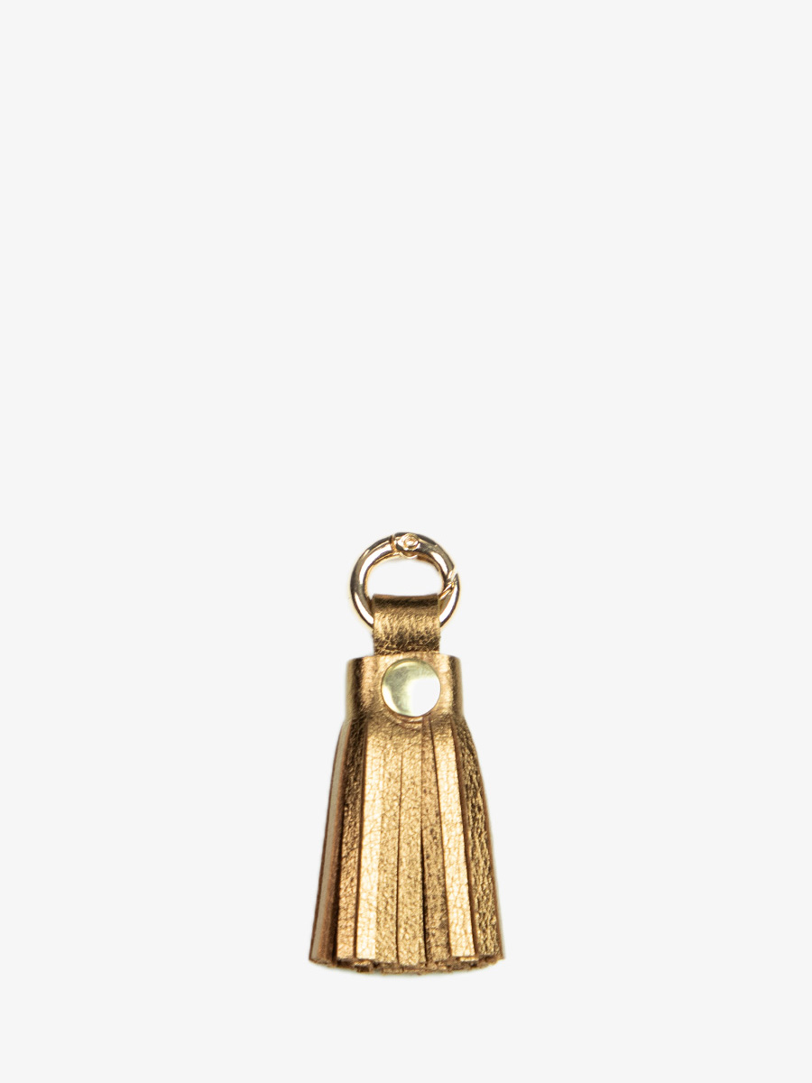 bronze-leather-key-ring-labreloque-pompon-paul-marius-campaign-picture-lkc-tassel-og