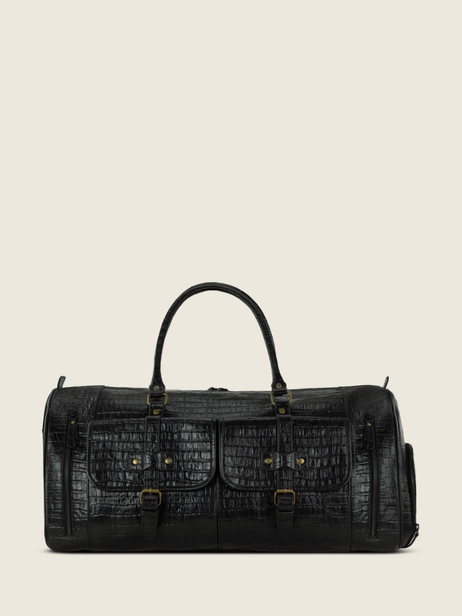 black-leather-travel-bag-le48h-heritage-jet-black-paul-marius-side-view-picture-m107-cr-b