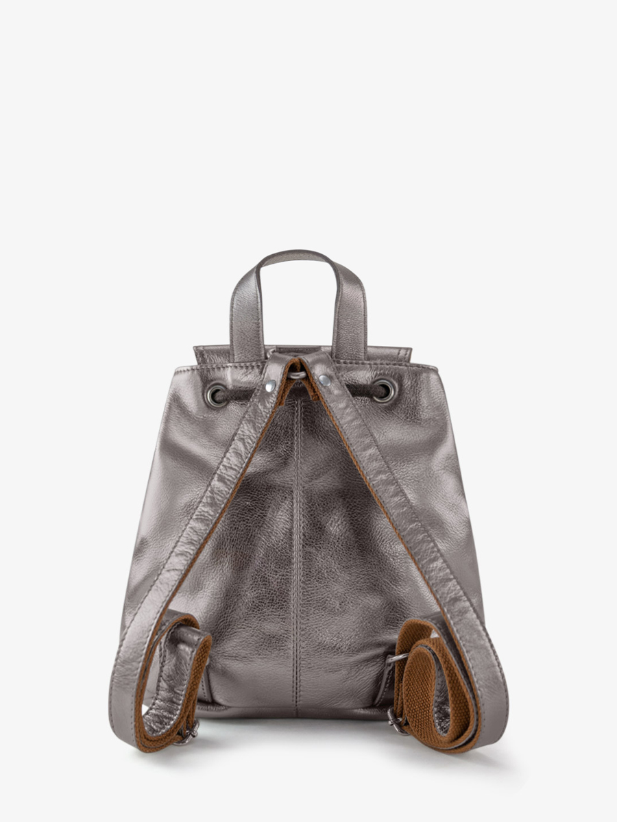 silver-leather-backpack-lebaroudeur-steel-paul-marius-back-view-picture-m40-gm