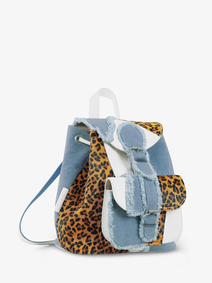 white-leopard-leather-backpack-lebaroudeur-chimere-denim-white-paul-marius-back-view-picture-m40-ch-w-denim