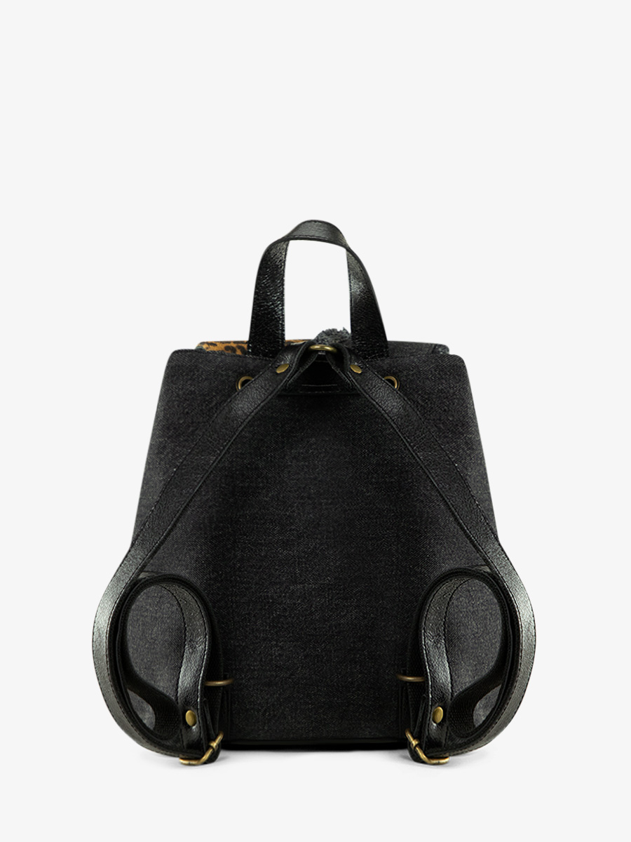 black-leopard-leather-backpack-lebaroudeur-chimere-denim-black-paul-marius-back-view-picture-m40-ch-b-denim