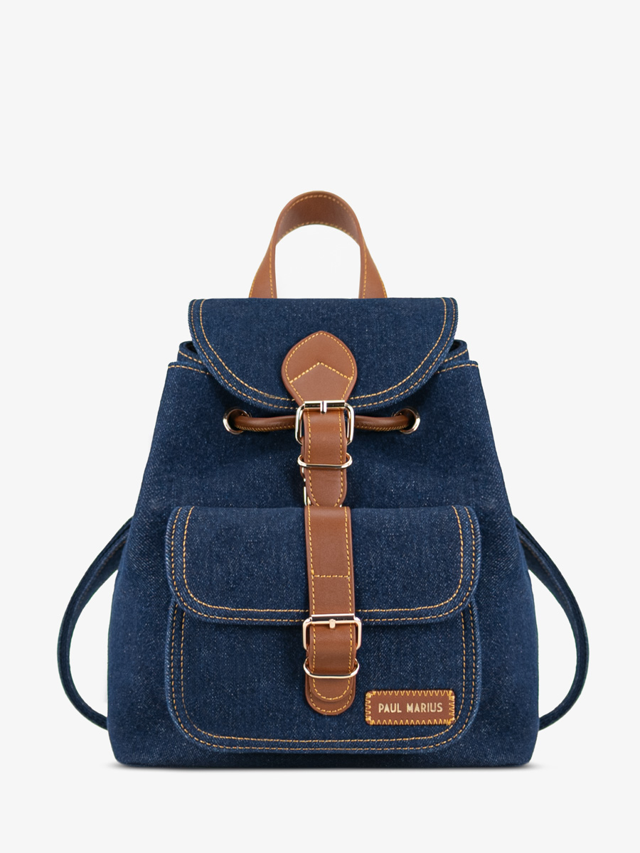 backpack-blue-jean-lebaroudeur-denim-brut-front-view-m40-dblu-denim