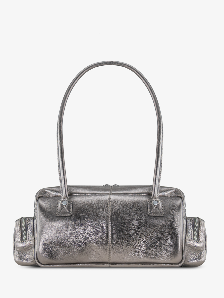 multi-pockets-bag-silver-leather-lebasset-90s-steel-back-view-w56-gm