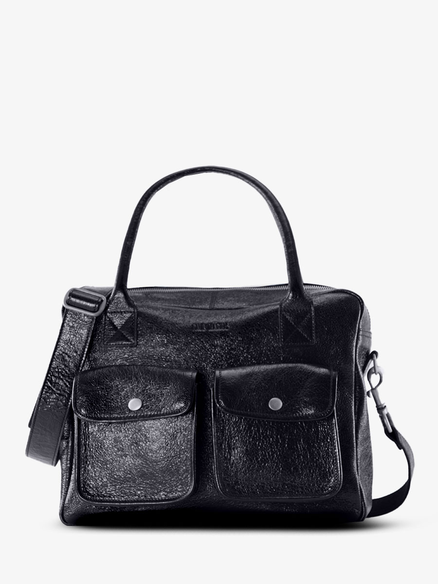 shimmering-black-leather-handbag-ledandy-eclipse-paul-marius-front-view-picture-w04-m-b