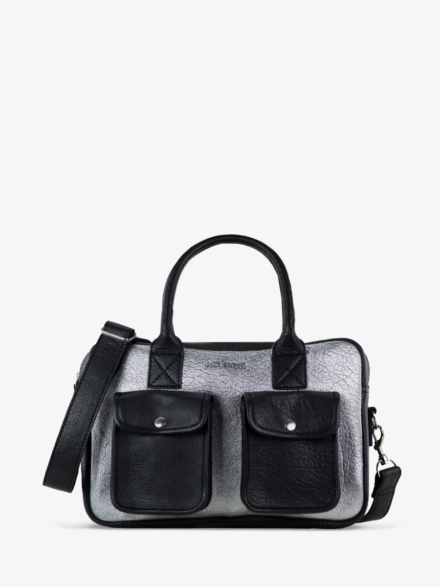 silver-black-leather-handbag-ledandy-s-silver-black-paul-marius-front-view-picture-w04s-s-b
