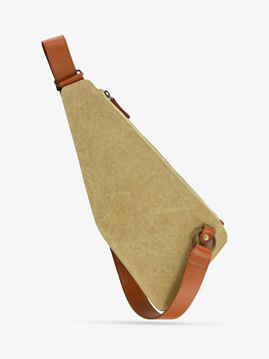 brown-green-leather-shoulderbag-holster-cognac-khaki-canvas-back-view-w62-oco-gc