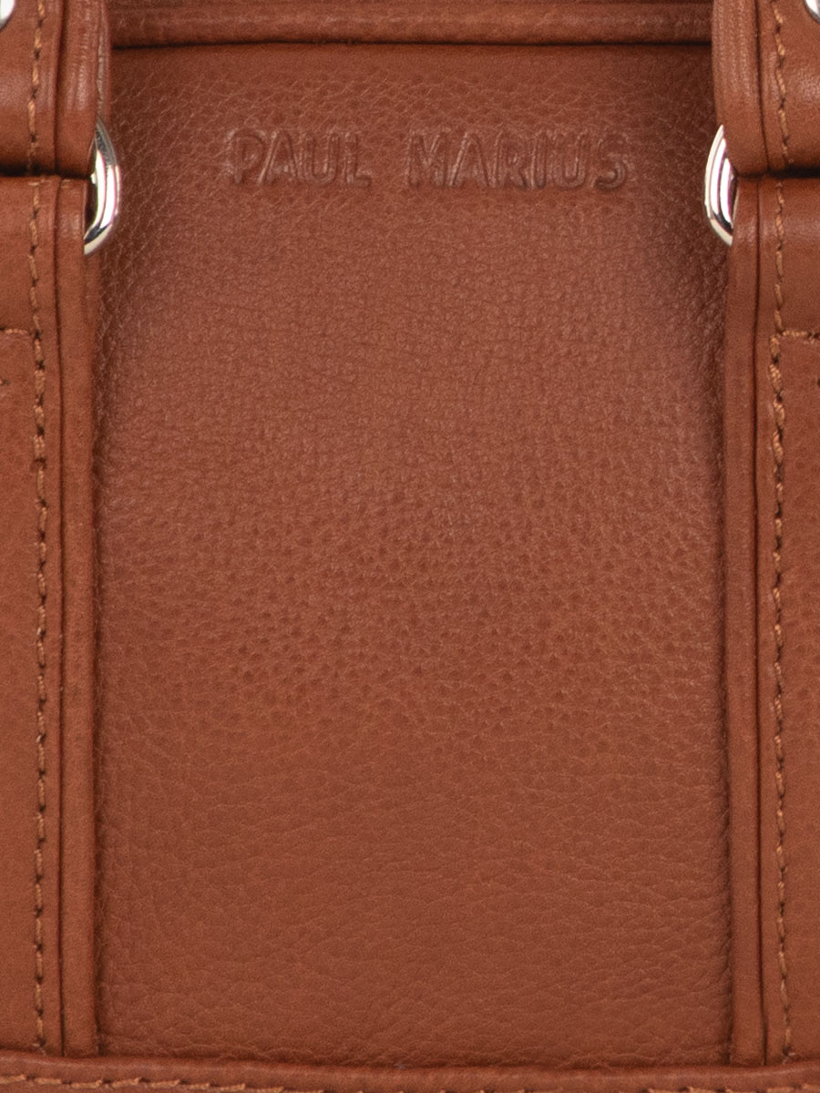 brown-metallic-leather-handbag-lemini-bowling-light-brown-paul-marius-focus-material-view-picture-w45xs-l