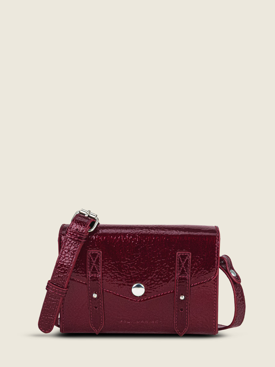 lemini-indispensable-burgundy-star-leather-shoulder-bag-front-view-w08s-st-dr
