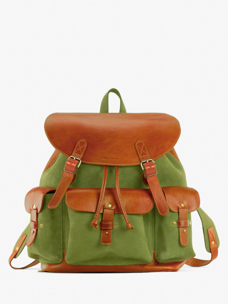 leather-back-pack-brown-khaki-side-view-picture-lemeridien-nomade-paul-marius-m35-oco-gr