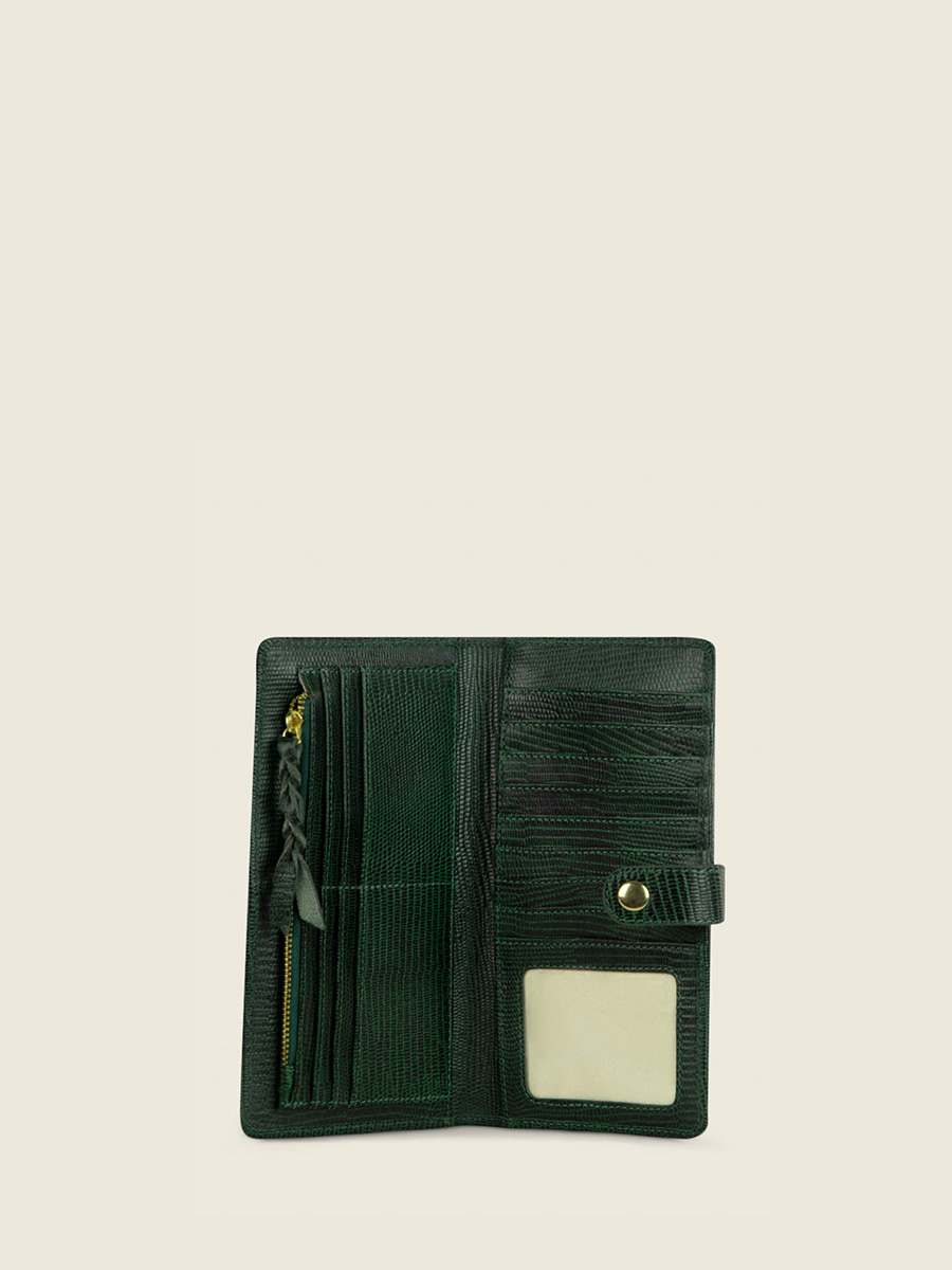 green-leather-wallet-leportefeuille-charlotte-n2-1960-malachite-paul-marius-inside-view-picture-m67-l-dg