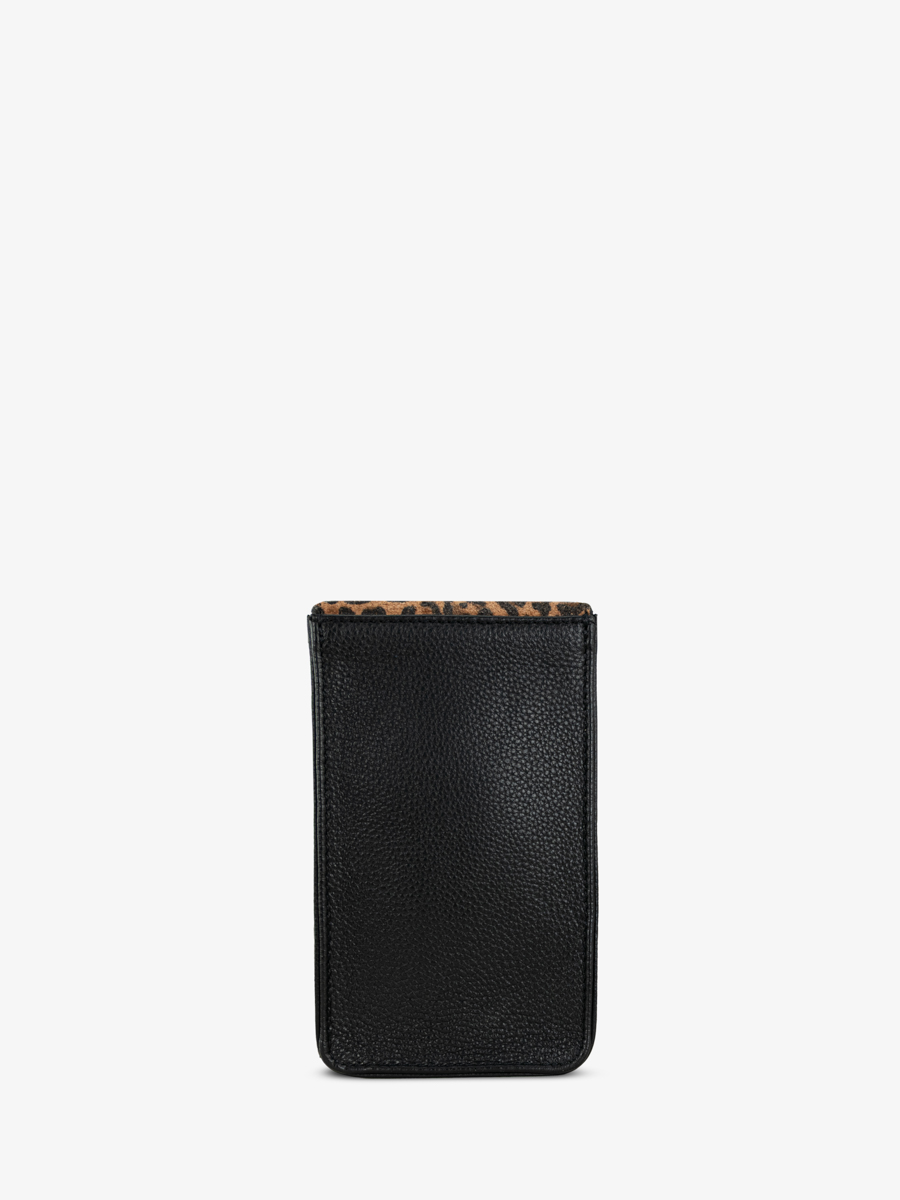 leather-phone-bag-leporte-telephone-leopard-black-back-view-m88-lp-b