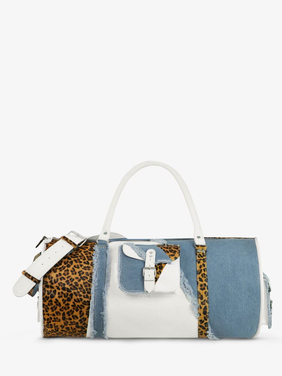white-leopard-leather-travel-bag-levoyageur-xl-chimere-denim-white-paul-marius-side-view-picture-m08s60-ch-w-denim