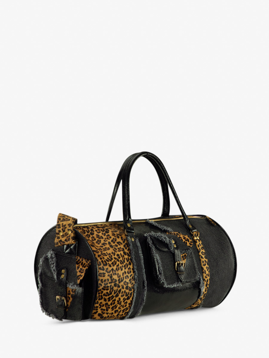 black-leopard-leather-travel-bag-levoyageur-xl-chimere-denim-black-paul-marius-side-view-picture-m08s60-ch-b-denim