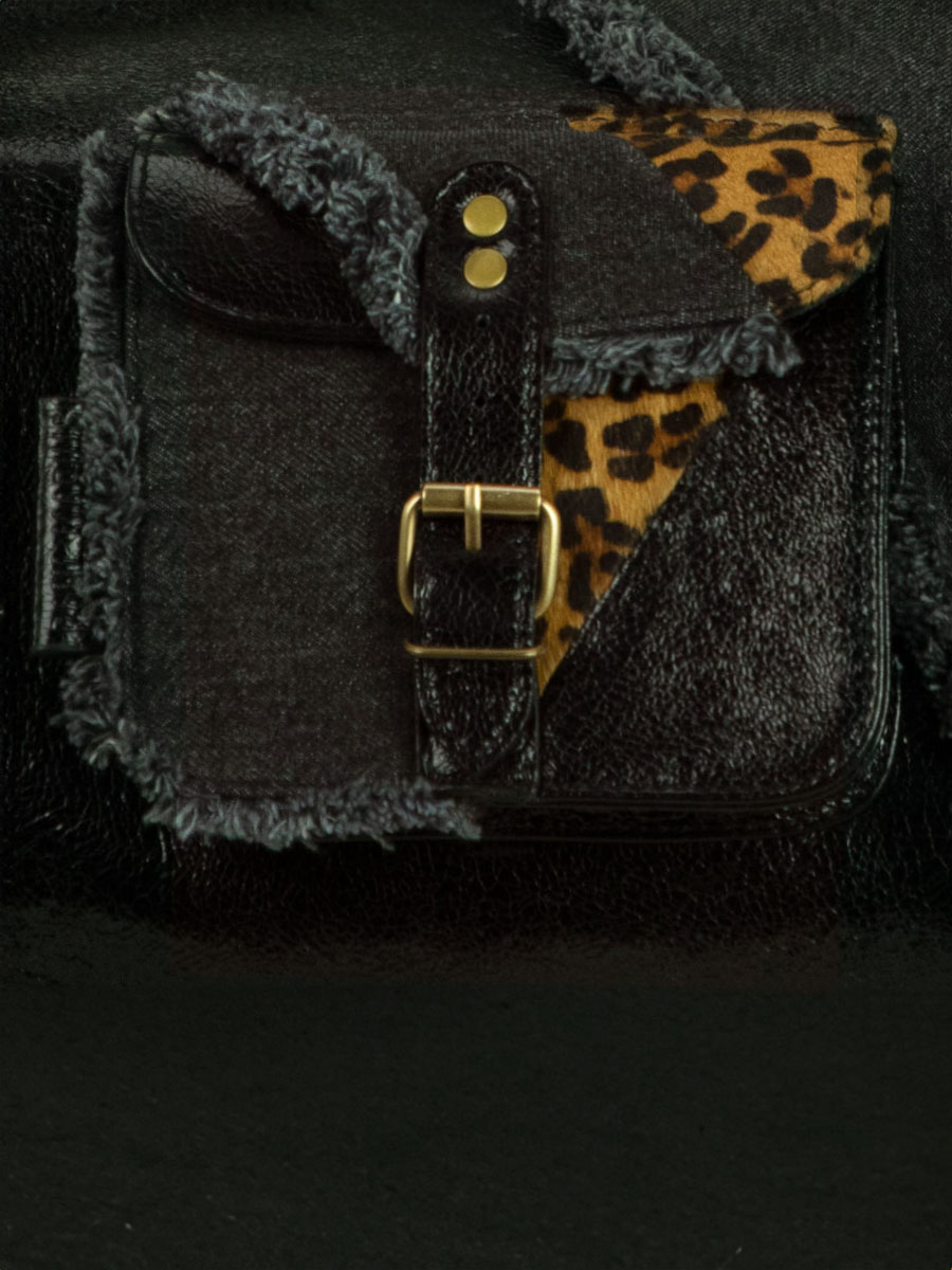 black-leopard-leather-travel-bag-levoyageur-xl-chimere-denim-black-paul-marius-focus-material-view-picture-m08s60-ch-b-denim