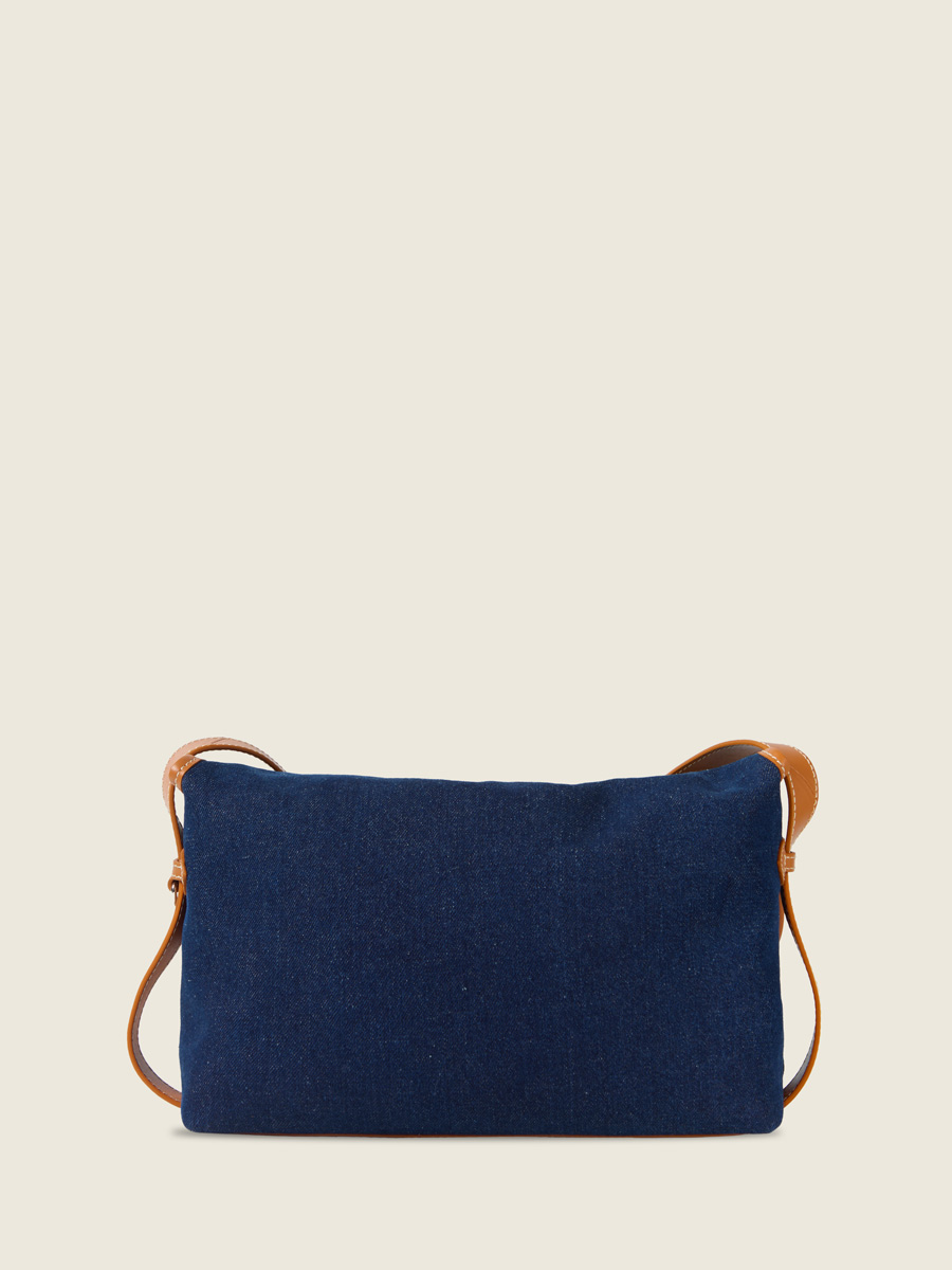 Blue jean & leather crossbody bag Loulou Escapade  - Denim brut focus material photo